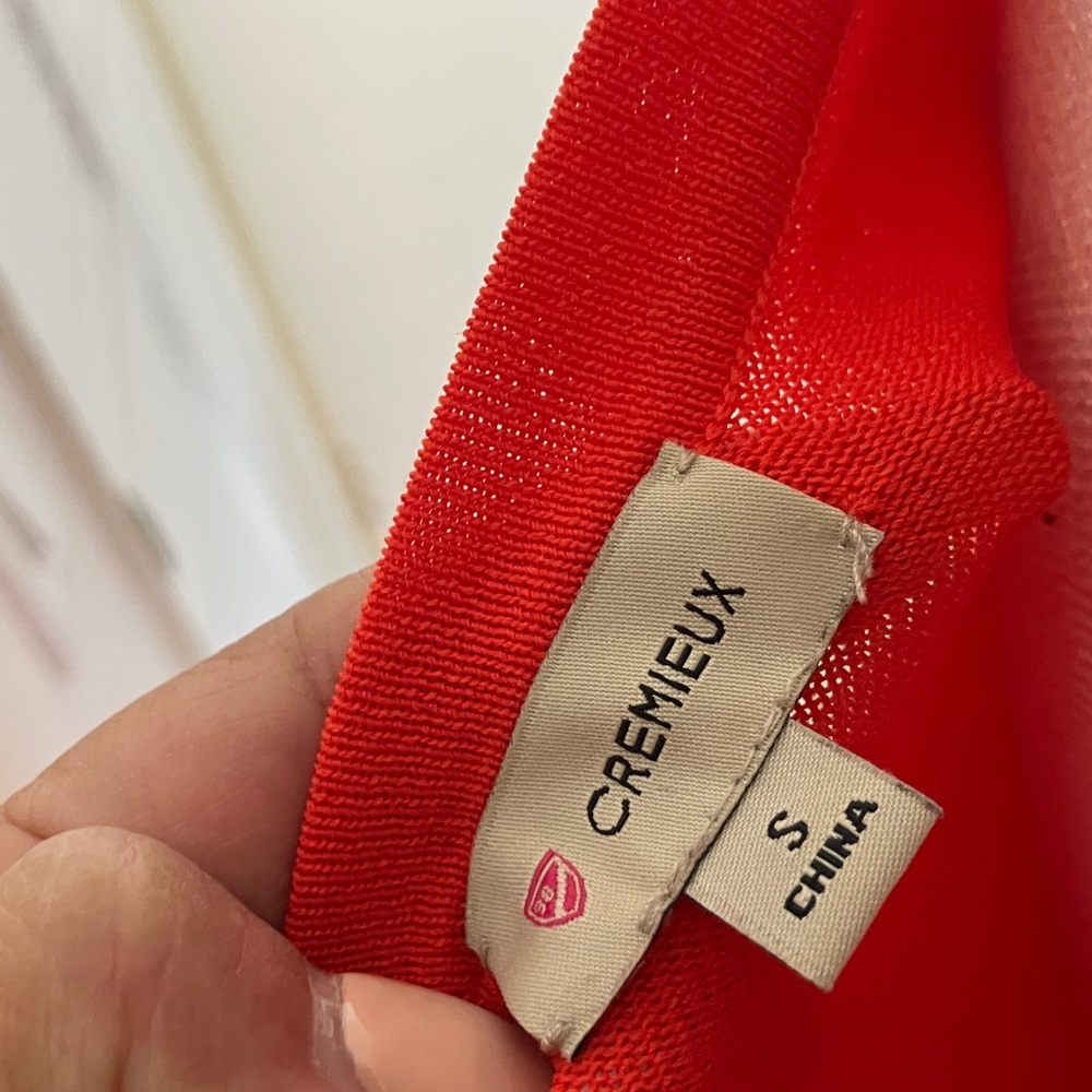 Daniel Cremieux Orange Knit Women's Top size Small great‎ quality - Picture 2 of 6